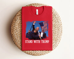 Trump for President 2024 T-Shirt - Stand With Trump Shirt - MAGA T-Shirt - Support Trump Tee - Trump Campaign Shirt - Election 2024 Tee
