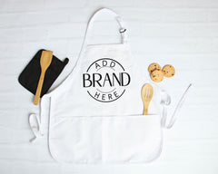 Custom Logo Apron, Personalized Apron for Chefs, Bakers, and Crafters, High-Quality Customizable Kitchen and Craft Apron for Companies