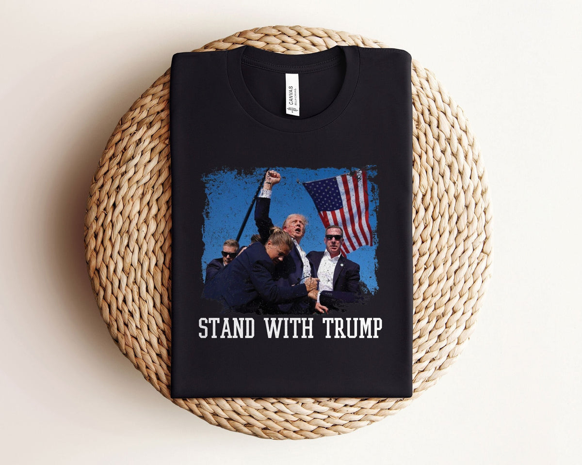 Trump for President 2024 T-Shirt - Stand With Trump Shirt - MAGA T-Shirt - Support Trump Tee - Trump Campaign Shirt - Election 2024 Tee