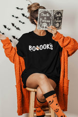 Spooky Books Shirts - Halloween Book Shirt - Book Lover T-Shirt - Ghost Reading Book Tee - Bookish Halloween Shirt - Fall Spooky T-Shirt