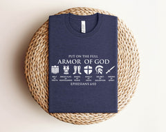 Put On The Full Armor of God Shirt - Man of God T-Shirt - Women of Faith Tee - Ephesians Shirt - Christian Shirt - Religious Shirt