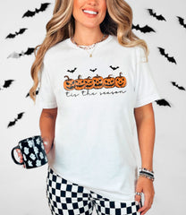 Tis the Season Shirt - Halloween Pumpkin Tee - Spooky Season Shirt - Fall Pumpkin Tee - Fall Gift -Halloween Party Shirt - Bats Halloween
