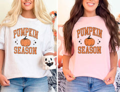 Retro Pumpkin Season T-Shirt - Fall Season Shirt - Thanksgiving Pumpkin Tee - Autumn Gift - Pumpkin Patch Season Shirt - Fall Pumpkin Tee