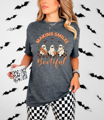 Making Smiles Bootiful T-Shirt - Halloween Dental Shirt - Spooky Dentist Tee - Trick or Teeth Shirt - Dental Squad Gift - Dental Assistant