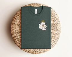 Ghost Iced Coffee Shirt - Coffee Lover Gift - Ghost Coffee Tee - Ghost Shirt -  Spooky Season Gift - Fall T-Shirt - Halloween Coffee T-Shirt