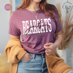Custom Mascot Shirts - School Team T-Shirts - Favorite Team Name Shirt - Team Spirit Tee - Spirit Mascot Gift - Personalized Mascot T-Shirts