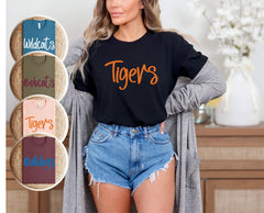 School Mascot Shirts - Personalized Mascot - Favorite Team Tee - Teacher School Spirit Shirt - Team Spirit Mascot T-Shirt - Teacher Gift