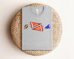 Game Day Football T-Shirt - Football Season Tee - Sports Gift - Football Mom Shirt - Football Fan Tee - Touchdown Shirt - Game Day Shirt