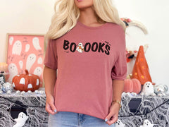 Spooky Books Shirts - Halloween Book Shirt - Book Lover T-Shirt - Ghost Reading Book Tee - Bookish Halloween Shirt - Fall Spooky T-Shirt