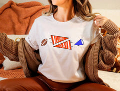 Game Day Football T-Shirt - Football Season Tee - Sports Gift - Football Mom Shirt - Football Fan Tee - Touchdown Shirt - Game Day Shirt