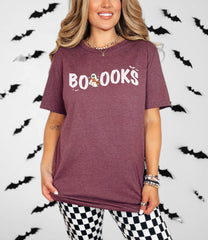 Spooky Books Shirts - Halloween Book Shirt - Book Lover T-Shirt - Ghost Reading Book Tee - Bookish Halloween Shirt - Fall Spooky T-Shirt