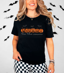 Tis the Season Shirt - Halloween Pumpkin Tee - Spooky Season Shirt - Fall Pumpkin Tee - Fall Gift -Halloween Party Shirt - Bats Halloween