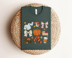 Fall Vibes T-Shirt - Cozy Fall Tee - Tis The Season Gift - Fall Pumpkin Shirt - Pumpkin Patch Tee - Fall Coffee Shirt - Autumn Leaves Tee