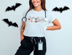 Ghost Nurse T-Shirt - Spooky Nurse Tee - Halloween Nurse Shirt - Cute Nurse Shirt - Boo Nurse Crew Shirt - Halloween Nurse Gift