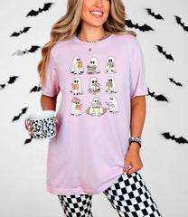 Ghosts Reading Books T-Shirt - Literary Ghost Tee -  Bookish Ghost Shirt - Spooky Book Shirt - Halloween Book Lover Gift - Librarian Shirt