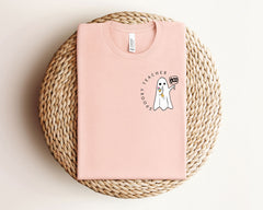 Spooky Teacher T-Shirt - Halloween Teacher Gift - Boo Teacher Tee - Fall Teacher Shirt - Spooky Teacher Shirt - Ghost Teacher Shirt