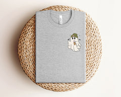 Ghost Iced Coffee Shirt - Coffee Lover Gift - Ghost Coffee Tee - Ghost Shirt -  Spooky Season Gift - Fall T-Shirt - Halloween Coffee T-Shirt