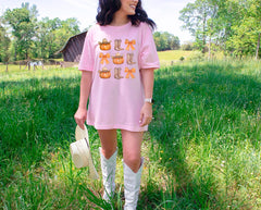 Coquette Western Fall T-Shirt - Howdy Pumpkin Tee - Thanksgiving Gift - Fall Country Shirt - Cowgirl Gift - Autumn Cowgirl Tee - Fall Lover