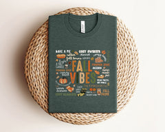 Fall Vibes T-Shirt - Pumpkin Season Tee - Autumn Shirt - Thanksgiving Shirt - Fall T-Shirts - Cozy Fall Tee - Fall Lover Shirt
