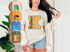 Custom School Team T-Shirt - Mascot Tee - Personalized School Team - Sports Team Tee - School Name Shirt - School Spirit Gift - Football Mom