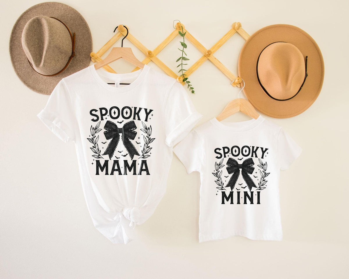 Spooky Mama Spooky Mini T-Shirt - Matching Halloween Outfit - Mommy and Me Tee - Halloween Shirt - Spooky Season Tee - Halloween Mom Shirt