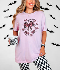 Bat Shit Crazy T-Shirt - Gothic Tee - Coquette Gift - Spooky Season Shirt - Bat Lovers Gift - Witchy Halloween Tee - Funny Halloween Shirt
