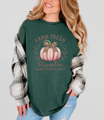 Farm Fresh Pumpkins T-Shirt - Pumpkin Tee - Fall Season Gift - Thanksgiving Shirt - Harvest Pumpkin Tee - Autumn Shirt - Pumpkin Lover Gift