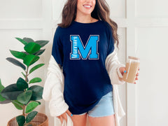 Custom School Team T-Shirt - Mascot Tee - Personalized School Team - Sports Team Tee - School Name Shirt - School Spirit Gift - Football Mom