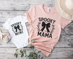 Spooky Mama Spooky Mini T-Shirt - Matching Halloween Outfit - Mommy and Me Tee - Halloween Shirt - Spooky Season Tee - Halloween Mom Shirt