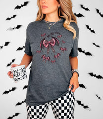 Bat Shit Crazy T-Shirt - Gothic Tee - Coquette Gift - Spooky Season Shirt - Bat Lovers Gift - Witchy Halloween Tee - Funny Halloween Shirt