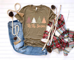 Tis The Season T-Shirt - Christmas Tree Tee - Cute Christmas Gift - Xmas Gift - Winter Shirt - Holiday Tee - Pine Tee - Merry Christmas Tee