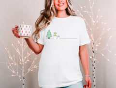 Christmas Snowman T-Shirt - Winter Snowman Tee - Xmas Gift - Holiday Season Shirt - Winter Wonderland- Snowman Lover Gift - Cute Snowman Tee