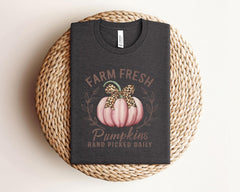 Farm Fresh Pumpkins T-Shirt - Pumpkin Tee - Fall Season Gift - Thanksgiving Shirt - Harvest Pumpkin Tee - Autumn Shirt - Pumpkin Lover Gift