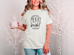 Merry Bright Shirt, Christmas Shirt, Christmas Mom Gift, Women's Christmas Shirt, Family Christmas Shirts, Christmas Shirts, Joyful Tee