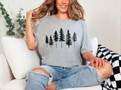 Pine Tree Shirt, Pine Tree T-Shirt, Adventure Shirt, Camping Shirt, Nature Lover Gift, Outdoor Camp Shirts, Camping Tee, Camp Trip Shirts