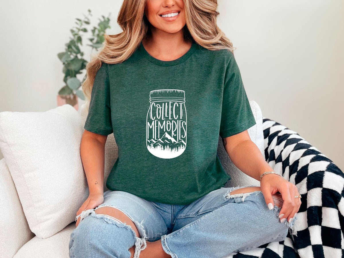 Collect Memories Shirt, Camping Tshirt, Outdoor Shirt, Adventure Lover Tshirt, Unisex Hiking Shirt, Family Trip Shirts, Nature Lover Gift