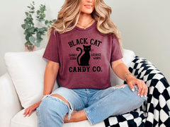 Black Cat Halloween Shirt, Halloween Shirt,  Black Cat Candy Co. Shirt, Trick or Treat Shirt, Funny Halloween Shirt , Halloween Cat Shirt