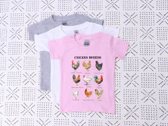 Chicken Breed Toddler Shirt - Country Kids Tee - Chicken Lovers Gift - Farm Animal Kids Shirt - Chicken Farmer Gift - Farm Life Kids Tee