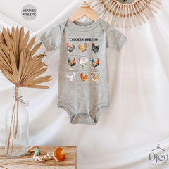 Chicken Breed Toddler Shirt - Country Kids Tee - Chicken Lovers Gift - Farm Animal Kids Shirt - Chicken Farmer Gift - Farm Life Kids Tee