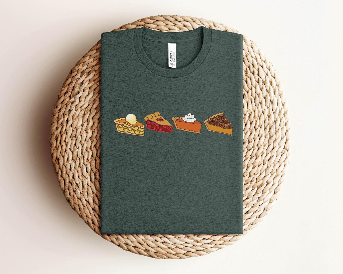 Thanksgiving Pie Shirt - Pumpkin Pies T-Shirt - Friendsgiving Shirt - Thanksgiving Dinner Tee - Pecan Pie - T-Shirt - Thanksgiving Gift