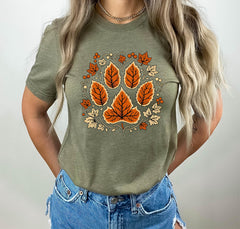 Dog Fall Shirts - Autumn Dog Paw T-Shirt - Dog Mom Fall Shirt - Fall Paw Shirt - Dog Lover Shirt - Thanksgiving Paw Dog Tee - Fall Gift