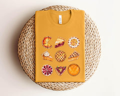 Fall Pumpkin Pies Shirt - Pumpkin Pie T-Shirt - Thanksgiving Shirt - Fall Tee -  Pie Lover Shirt - Apple Pie Tee - Thanksgiving Gift