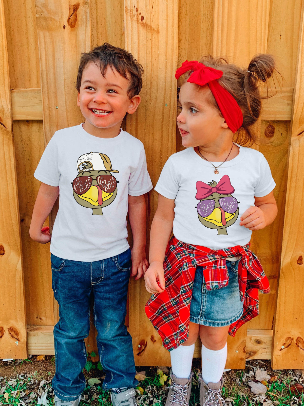 Thanksgiving Kids Shirts - Gobble Youth Tees - Fall Kids T-Shirt - Turkey Toddler Tees - Thanksgiving Kids Gift - Toddler Thanksgiving