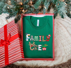 Family Crew T-Shirt - Family Christmas - Holiday Family Gift - Family Matching Tee - Xmas Shirt - Christmas Dinner Tee - Merry Christmas