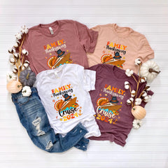Thanksgiving Cruise T-Shirts - Thanksgiving 2024 Family Tees - Cruise Trip Shirt - 2024 Thanksgiving Crew - Thanksgiving Trip Gift
