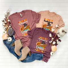 Thanksgiving Cruise T-Shirts - Thanksgiving 2024 Family Tees - Cruise Trip Shirt - 2024 Thanksgiving Crew - Thanksgiving Trip Gift