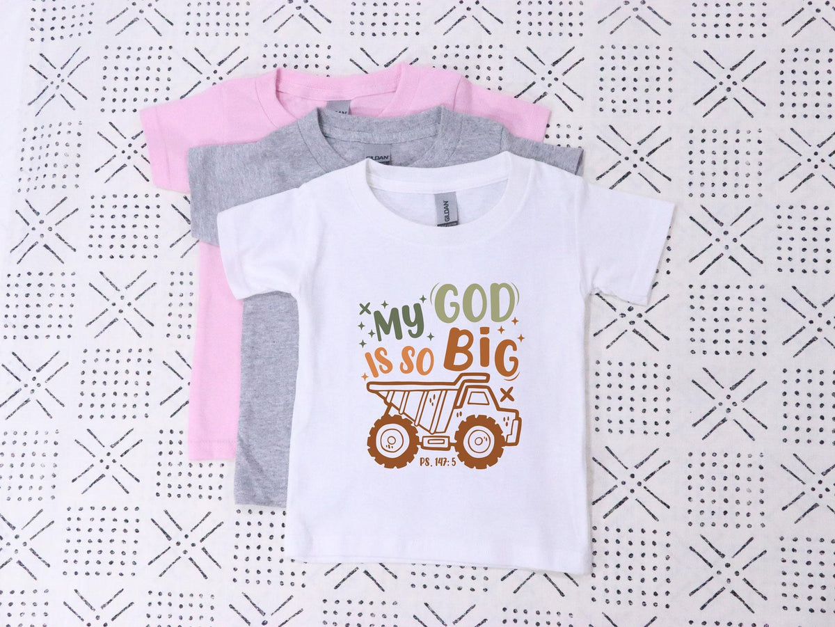 My God Is So Big Shirt - Kids Christian T-Shirts - Toddler God Shirts - Religious Kids Tees - Christian Kids Gifts - Bible Verse Shirt