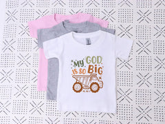 My God Is So Big Shirt - Kids Christian T-Shirts - Toddler God Shirts - Religious Kids Tees - Christian Kids Gifts - Bible Verse Shirt