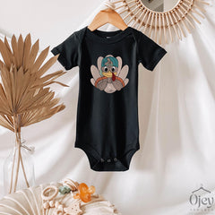 Kids Thanksgiving Shirt - Cool Turkey T-Shirt - Toddler Thanksgiving Tees - Turkey Bodysuit for Boys - Adults, Youth, Toddler, Kids, & Baby