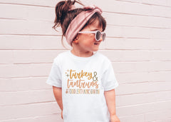 Kids Thanksgiving Shirts - Turkey and Tantrums T-Shirt - Kids Fall Shirts - Funny Toddler Thanksgiving Tees - Thanksgiving Gift